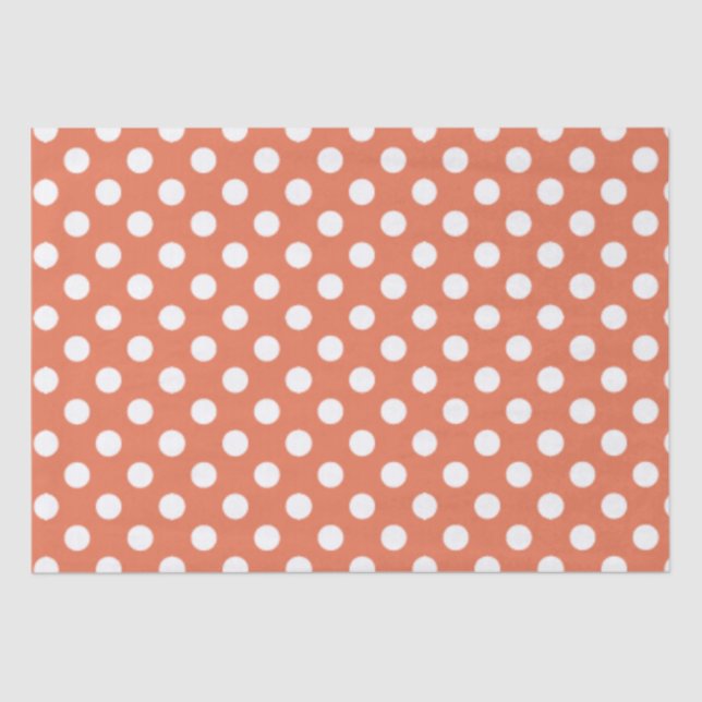 Papel De Seda Spots Design Burnt Sienna (Frente )