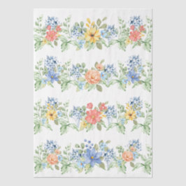 Papel De Seda Spring Pastel Florals Decoupage Paper