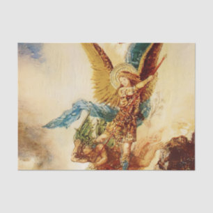 Papel De Seda “St Micheal Vanquishing Satan” by Gustave Moreau