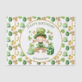 Papel De Seda St Patricks Lucky One Primeiro Aniversário