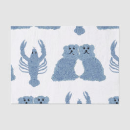 Papel De Seda Staffordshire Dogs Lobster Ginger Jars