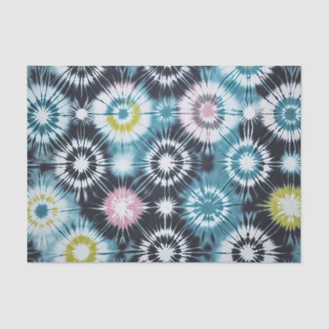 Papel De Seda Starburst Tie Dye Design (Frente )