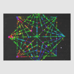 Papel De Seda Starfield Kaleidoscope Design