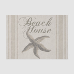 Papel De Seda Starfish Beach House Seashore Coastal