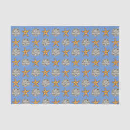 Papel De Seda Starfish e Sand Dollar