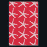 Papel De Seda Starfish Pattern Beach Christmas Red White 2020<br><div class="desc">Projetado com padrões de peixe-estrela branco em vermelho e branco. Você pode escolher uma cor de fundo diferente como quiser!</div>