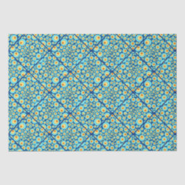 Papel De Seda Starry Night On Sea Doodle Diamond Azulejo