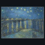 Papel De Seda Starry Night Over the Rhone por Van Gogh<br><div class="desc">Vincent Van Gogh - Mestrados da Série Arte</div>