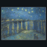 Papel De Seda Starry Night Over the Rhone por Van Gogh<br><div class="desc">Vincent Van Gogh - Mestrados da Série Arte</div>