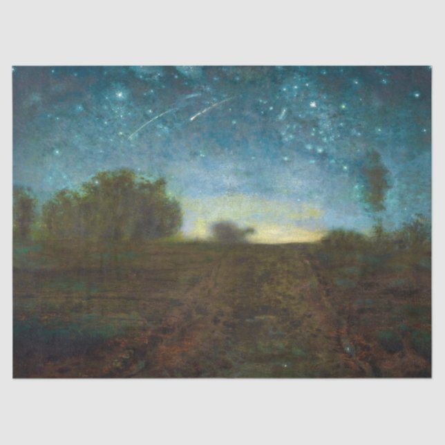 Papel De Seda Starry Night por Jean-Francois Millet (Frente )