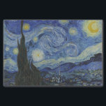 Papel De Seda "Starry Night" por Van Gogh<br><div class="desc">Este design apresenta uma reprodução inalterada e sem edição,  de alta resolução,  da famosa pintura "Noite Estrelada" de Van Gogh.</div>