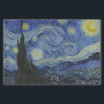 Papel De Seda "Starry Night" por Van Gogh<br><div class="desc">Este design apresenta uma reprodução inalterada e sem edição,  de alta resolução,  da famosa pintura "Noite Estrelada" de Van Gogh.</div>