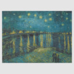 Papel De Seda Starry Night por Vincent van Gogh<br><div class="desc">Vincent van Gogh - Noite Estrelada,  1888. Vincent Willem van Gogh (1853-1890) foi um pintor holandês do Posto-impressionista que se tornou,  postumamente,  uma das figuras mais famosas e influentes da história da arte ocidental.</div>