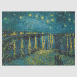 Papel De Seda Starry Night por Vincent van Gogh