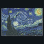 Papel De Seda Starry Night Vincent van Gogh Fine Art Painting<br><div class="desc">Vincent van Gogh (holandês, 1853 - 1890) Starry Night, 1889, Oil on canvas Unframed: 73 × 92 cm (28, 7 × 36, 2 pol) Esta pintura mostra a vista da janela virada para leste da sala de asilo de Van Gogh na Santo-Rémy-de-Provence Ele acrescentou uma vila idealizada. Está na coleção...</div>