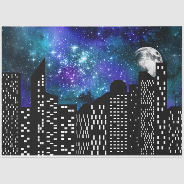 Papel De Seda Starry Skyline Series Design 5 (Frente )
