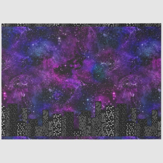 Papel De Seda Starry Skyline Series Design 8 (Frente )