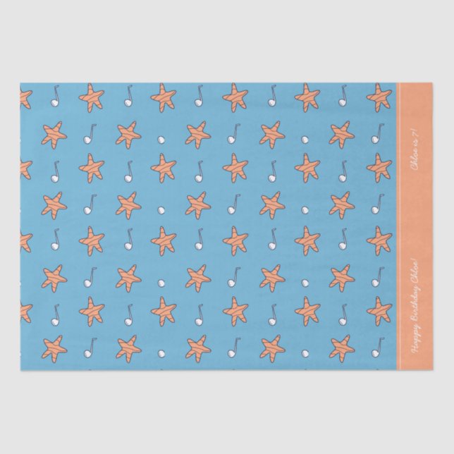 Papel De Seda Stars and Music Notes Happy Birday (Frente )