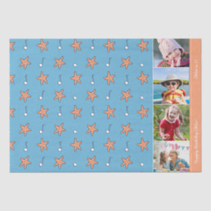 Papel De Seda Stars and Music Notes Happy Birthday Foto