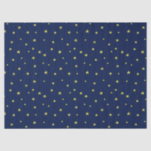 Papel De Seda Stars Pattern Blue