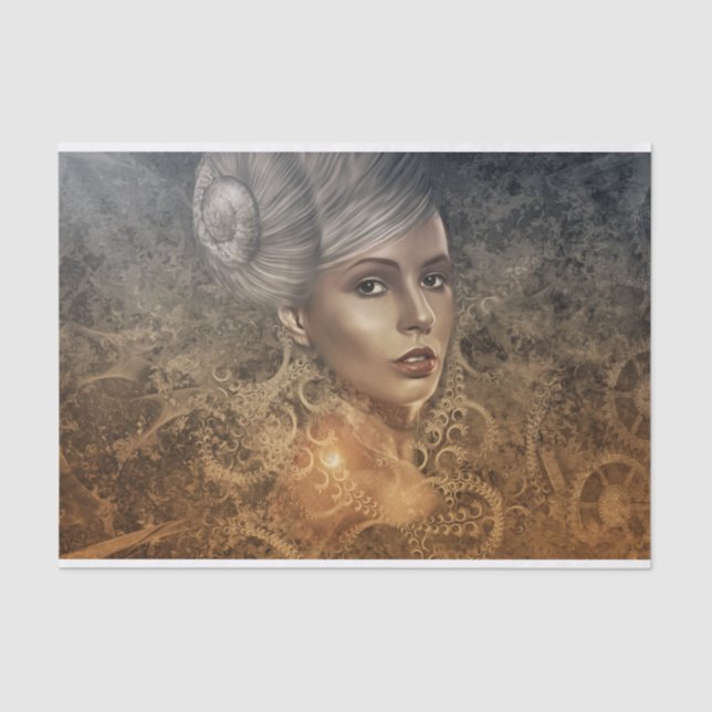 Papel De Seda Steampunk Angel (Frente )