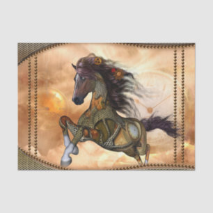 Papel De Seda Steampunk, cavalo impressionante do steampunk