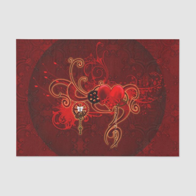 Papel De Seda Steampunk, coração fraco (Frente )