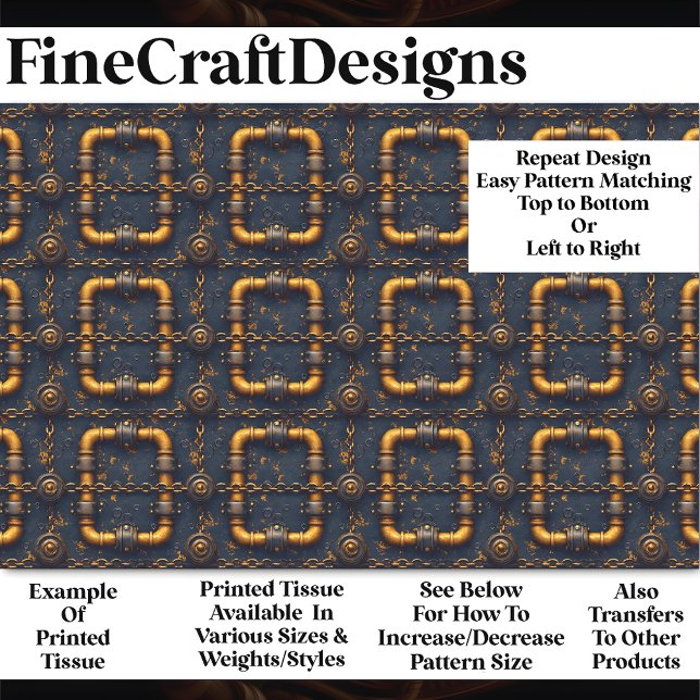 Papel De Seda Steampunk Dieselpunk Pipes Padrão BM7 Desligamento (Criador carregado)