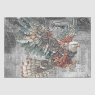 Papel De Seda Steampunk Eagle
