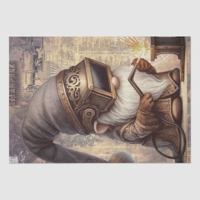 Papel De Seda Steampunk Gnomo (Frente )