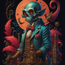 Steampunk Holloween Ghoul com sistema de abóbora