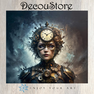 Papel De Seda Steampunk Muse Decoupage