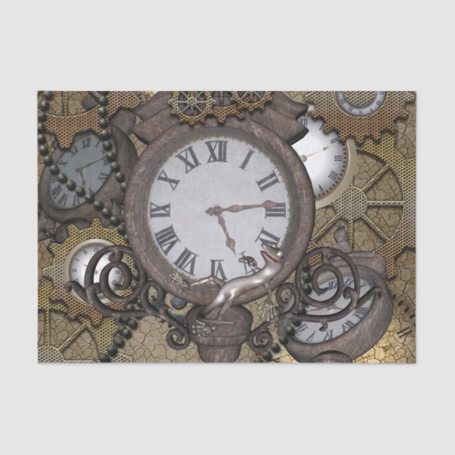 Papel De Seda Steampunk pode você mar o geco engraçado? (Frente )