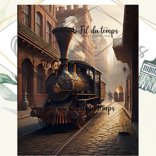 Papel De Seda Steampunk Post Apocalyptic Cities Decoupage v5 (Criador carregado)