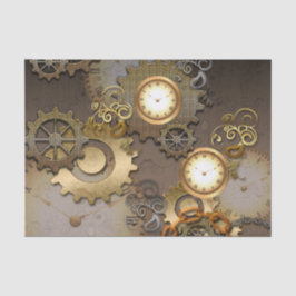 Papel De Seda Steampunk, pulsos de disparo e engrenagens