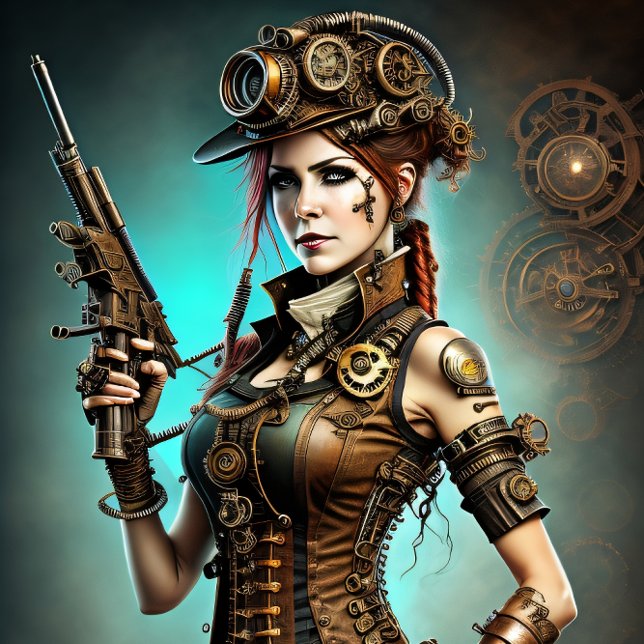 Papel De Seda Steampunk woman Ready or not (Criador carregado)