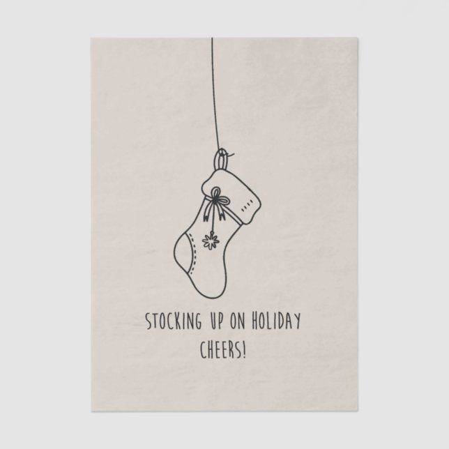 Papel De Seda Stocking up on holiday cheers! (Frente )