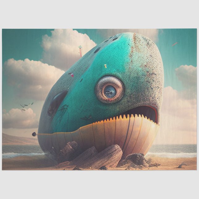 Papel De Seda Strange Whale (Frente )