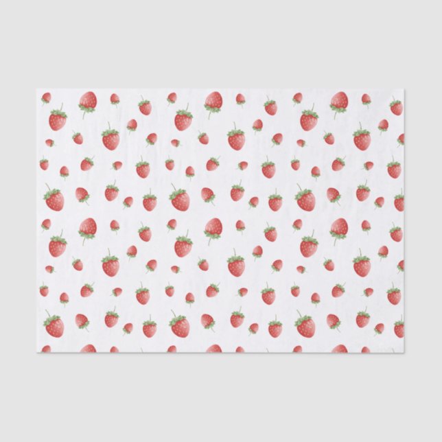 Papel De Seda Strawberry Pattern (Frente )