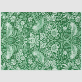 Papel De Seda Strawberry Thef Green, William Morris