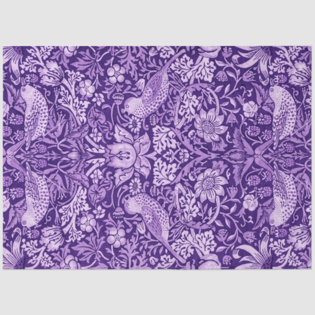 Papel De Seda Strawberry Thef Purple, William Morris (Frente )