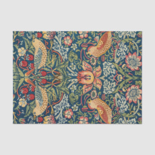 Papel De Seda Strawberry Thief por William Morris