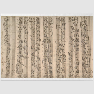 Papel De Seda String Quartet Sheet Music Decoupage Paper