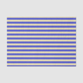 Papel De Seda Stripes Azul e bege