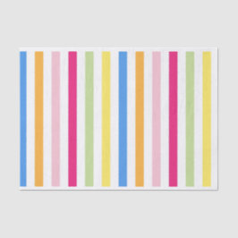 Papel De Seda Stripes Coloridas