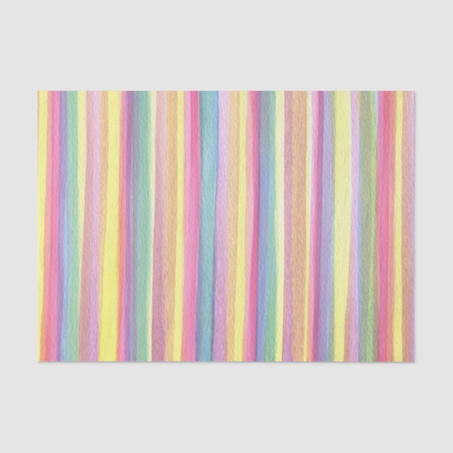 Papel De Seda Stripes de Aquarela (Frente )