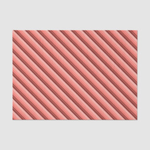 Papel De Seda Stripes de bege rosa vermelho coral