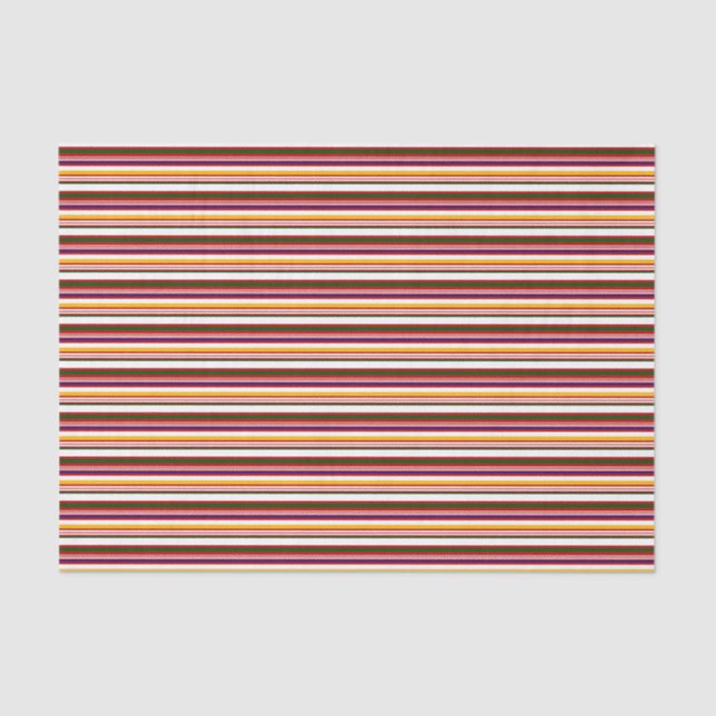 Papel De Seda Stripes de doces horizontais (grande escala) (Frente )
