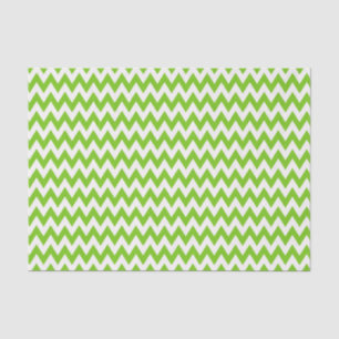 PAPEL DE SEDA STRIPES DE ZIG VERDE E BRANCA