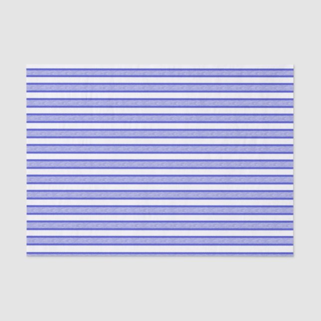 Papel De Seda Stripes Descritas Azul (Frente )